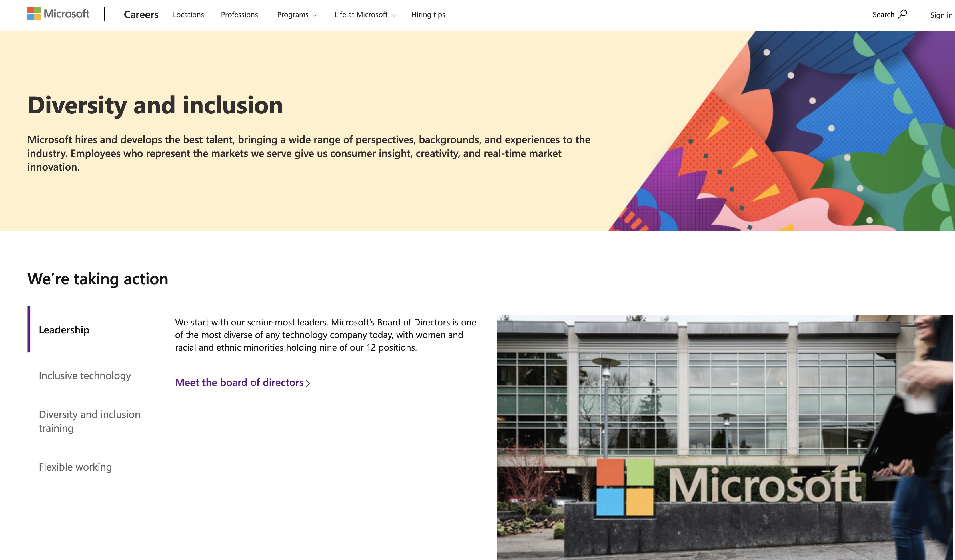 Microsoft employer branding