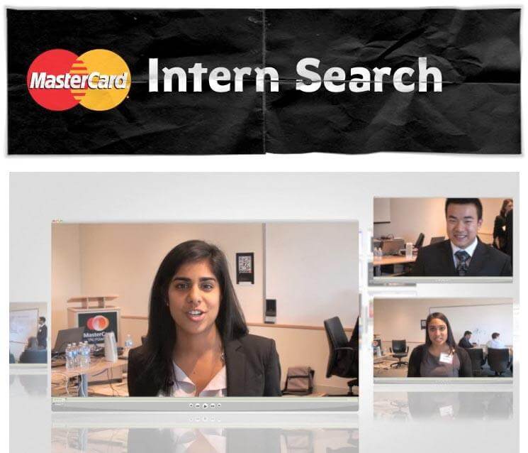 Mastercard recruitment marketing for interns
