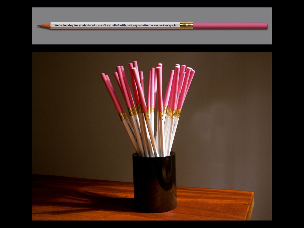 McKinsey & Company: The eraser pencil campaign